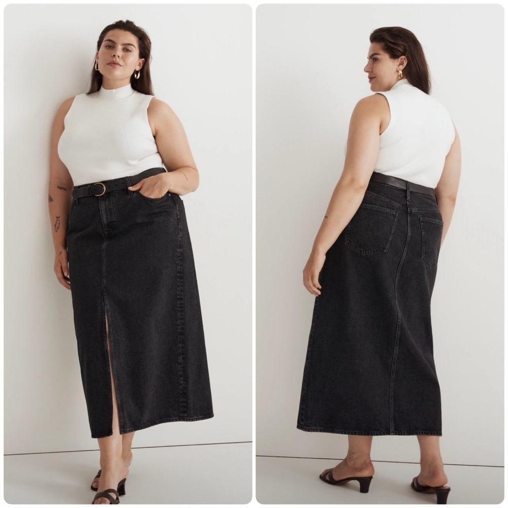Madewell Long Denim Skirt